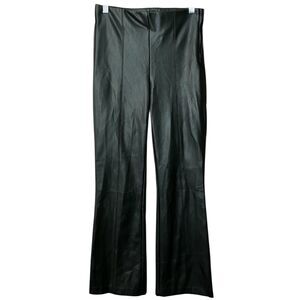 Zara high rise bootcut faux leather pants
